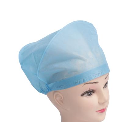 China Single Elastic Antibacterial Medical Disposable Buffing Cap/Nurse Cap/Medical Protective Cap for sale