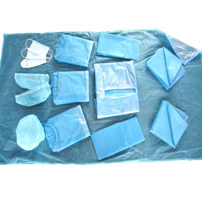 China Healthy Medical Sue High Quality Hospital Medical Consumables Disposable Sterile Surgical Laparotomy Drape Kit Pack For Operating Room for sale