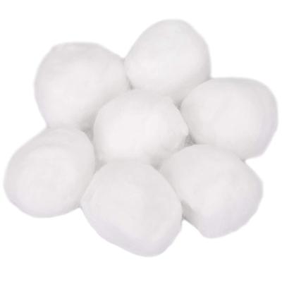 China High Quality 100% Pure Cotton Eco-friendly Sterilize Alcohol Cotton Ball White Medical Absorbent Cotton Ball for sale