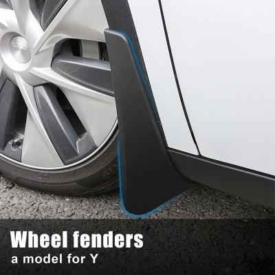 China Automotive Spare Parts 4 Pcs / Set Mud Flaps Splash Guards Fender Mudguards Compatible Y Model 2020 2021 Front And Rear for sale