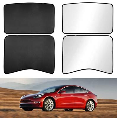 China Simple Model 3 Accessories Sunshade Tesla Model 3 Sunroof Sunroof Rear Window Glass Sunshade Compatible For Tesla Model 3 for sale