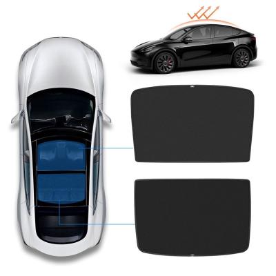 China Lower Vehicle Interior Temperature 20223 2023 Model Y Accessories Sun Shade For Tesla Sunshad for sale