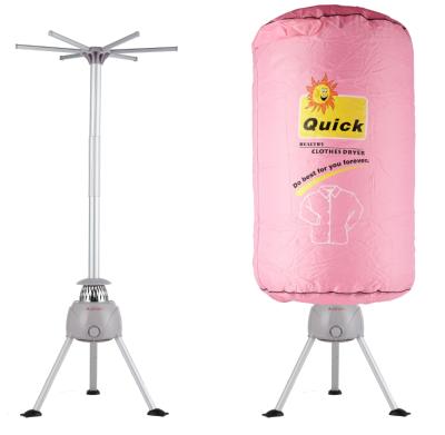 China 2021 Hotel Hot Sales H-806B Household Mini Electric Clothes Dryer Air O PINK Drying Machine for sale