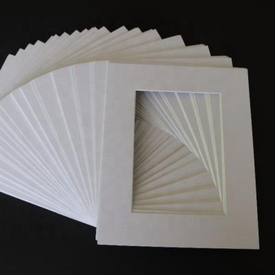 China Frame Deco Core Picture Frame Wholesale Precut White 1.4mm Matboard for sale