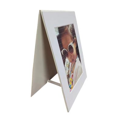 China Europe double matboard collage photo frame, home decor, white mat photo panel cut designs for sale