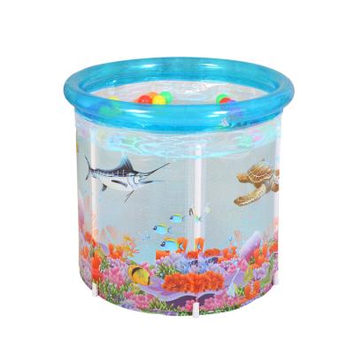 China Hot Selling Transparent Large Size 80*80cm Indoor Portable Baby Swimming Pool 70*80cm for sale