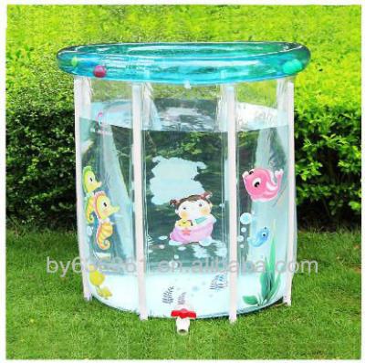 China Environmental PVC Inflatable Baby Transparent Hard Plastic Pool for sale