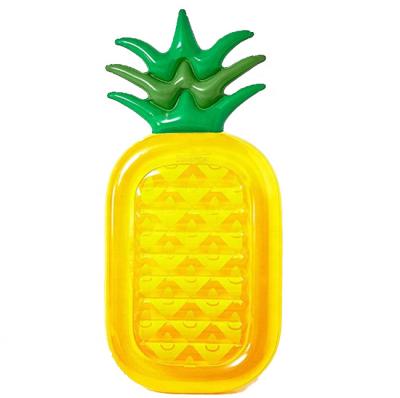 China PVC 0.25mm Swimming Pool Big Yellow Fruit Inflatable Pineapple Pool Float for sale