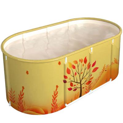 China Viable Wholesale PVC Portable Adult Bathtub Can Fall Winter Folded Bathtub for sale