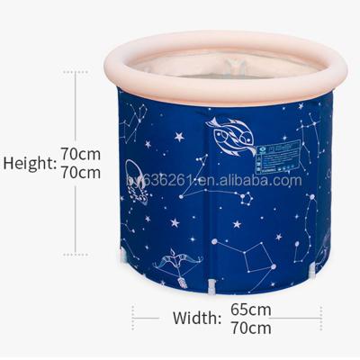 China Sustainable Wholesale Portable Bath Travel Tub Space Saving Single Folding Tub for sale