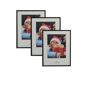 China Mengkai Amazon Durable Hot Sale Aluminum Alloy Picture Frame Black Picture Frame For Home Decor for sale