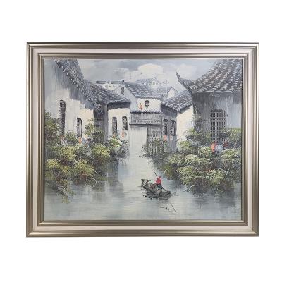 China Modern New Handmade Oil Painting Classical/Postmodern Cityscape Paintings Wholesale Decoration for sale