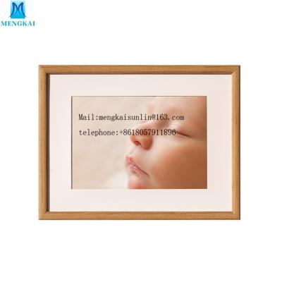 China Customizable Cheap Picture Display European Style Table Desk Arrange A4 A3 Simple Kids Wooden Photo Frame for sale