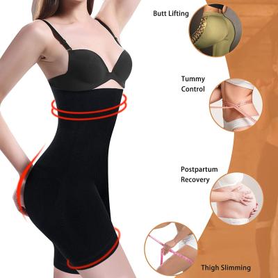 China Antibacterial Women Waist Trainer Shapewear Tummy Control Body Shaper Shorts Hi-Waist Butt Lifter Thigh Abdomen Slimmer Panties for sale