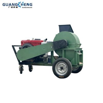 China Crush Wood Logs Making Sawdust China CE-approved Mobile Cost-effective Log Crushing Machine Wood Crusher for sale