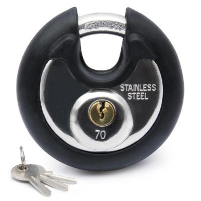 China Professional Factory 304 Stainless Steel Big Cylinder Lock Disc Brass Strong Padlock for sale