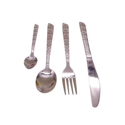 China Home Viable Dinnerware Cutlery Set Stainless Steel Gold Dinnerware Set Spoon Fork Knife Dinner Set Tableware for sale