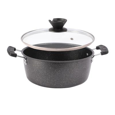 China Viable Stock Pots For Kitchen Cooking Nonstick Pot Soup Pot Cookware Pan For Gas Induction Cooker Cookware for sale