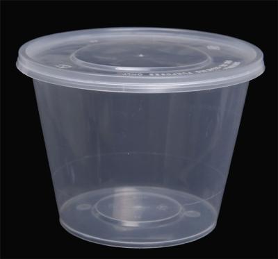 China Wholesale Luxury Plastic Microwavable Disposable Round Food Containers Excellent Quality Plastic Food Containers With Lid for sale