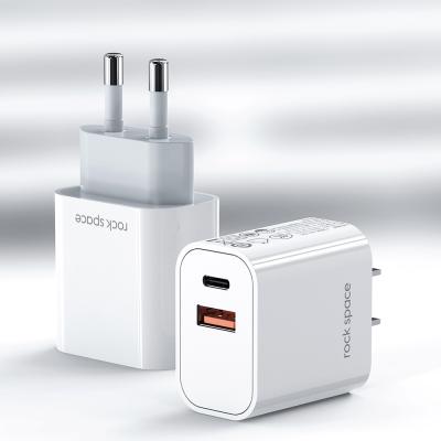 China 2021 Bestselling 20W Charger 20W Space Rock Charger Travel Portable Charger Dual Port Fast Phone Chargers for sale