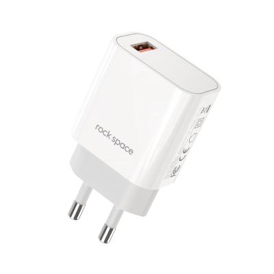 China High Quality Mobile Phone Rock Space Singer T48 Port 18W Travel Charger For US EU Portable Fast Charger for sale