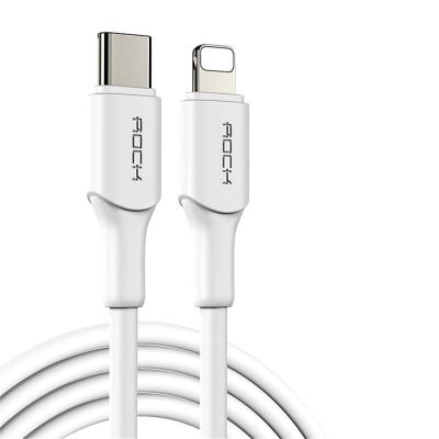 China Mobile Phone ROCK Z18 20W Fast Charging And Sync Cable 1M/2M Mobile Phone Data Cable For iPhone for sale