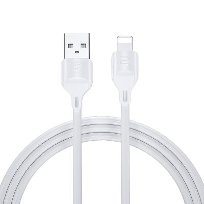 China Hot Selling Mobile Phone Rock Space Z12 Products 2A Charging Sync Round Cable 1M Fast Charging Cable For iPhone for sale