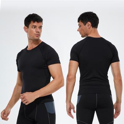 China 2022 New Gray Cheaper Quick Dry Manufacturer Men's Active Wear Breathable Sport Gym T-Shirt Black White for sale