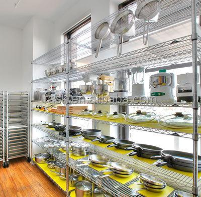 China Corrosion Protection Industrial Used Galvanized Chrome Metal Shelving For Kitchen for sale