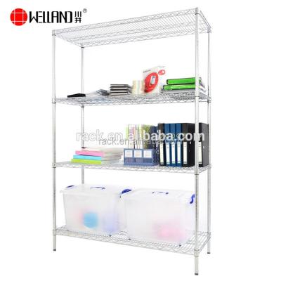 China High Quality Corrosion Protection Office Chrome Shelf And Grid Metal Shelving for sale