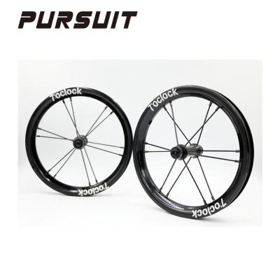 China 12 Inch Double 90 95mm Aluminum Smooth Wall Bike Aluminum Wheel 85 With Two Sealed Ratio Hub For Balance Bike Push Bike for sale