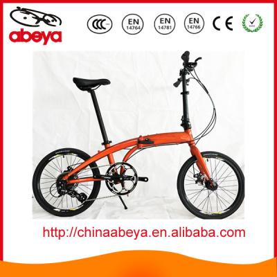 China New Aluminum Alloy 20inch Frame Folding Bicycle for sale