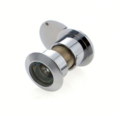 China Wood Door or Steel Door White Chrome 200 Degree Wide Angle with Lens Door Glass Viewer, Door Hole Viewer for sale