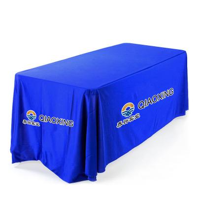 China High Quality Environmental Friendly And Long Lasting Polyester Custom Table Cloths Custom Table Cloth For Trade Show for sale