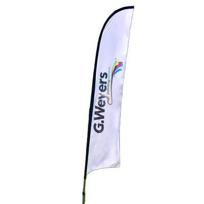 China Waterproof Hot Selling Banners Beach Flags With Double Sides Printing Angled Knife Banner Flag Banners for sale