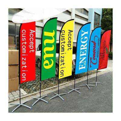 China Wholesale Waterproof Custom Flag Beach Advertising Flag Factory Square Beach Flag for sale