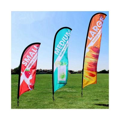 China Custom Design Waterproof Beach Flag Printing Custom Advertising Beach Flag Banners Advertising Beach Flags for sale