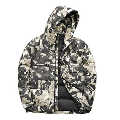 China High Wind Waterproof QUICK DRY Waterproof Parker Camouflage Winter Thicker Duck Down Jacket for sale