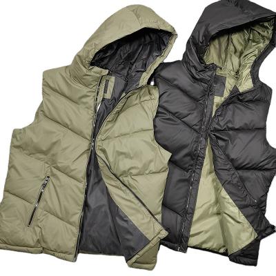 China Custom Sale 2021 Vest Plain Temperature Workout Tank Warm Waterproof Hooded Men QUICK DRY Tops Vest for sale