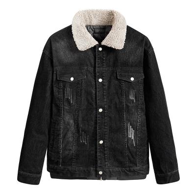 China Breathable new products on china market 2021 winter new men's denim lapel jacket for sale