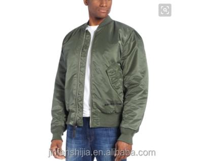 China Army Green Men Color Ma-1 Bomber Jacket Breathable Solid Nylon Wholesale for sale