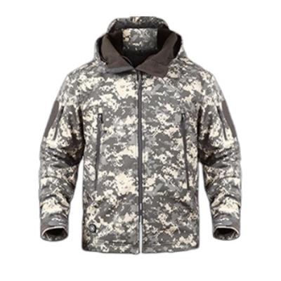 China Waterproof Anorak Fashionable Outdoor Winter Plus Velvet Warm Soft Shell Camouflage Climbing Jacket Ski Suit for sale