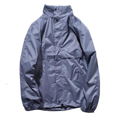 China Fashionable Outdoor Jackets 2021 China Market Autumn Spring Thin Hooded Light Stand Sunscreen Wholesale Collar Raincoat for sale