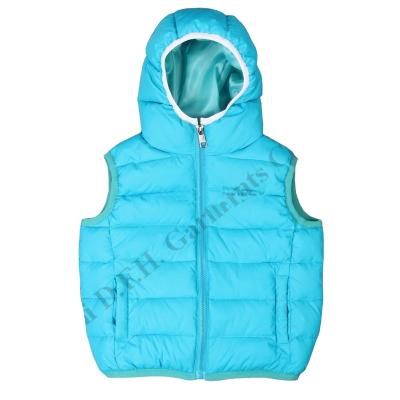 China Anti-pilling hot products to sell online 2021 new design embroidery sleeveless vest children down jacket for sale