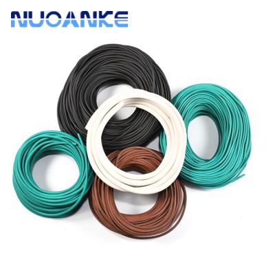 China Hot Sales NBR FKM Performance Solid Round Square Silicone EPDM O Ring Cord Rubber Sealing Strip High Tempreture Rubber Strip Gaskets for sale