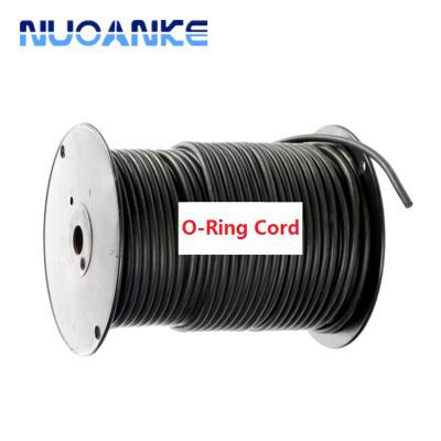 China Performance Silicone FKM NBR O Ring Cord Solid Round Square Rubber Strip Sealing Gasket O Ring Cord Strip Seal EPDM for sale