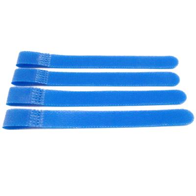 China Durable Durable Blue Adjustable Battery Hook And Loop Strap Cable Tie Fastener for sale