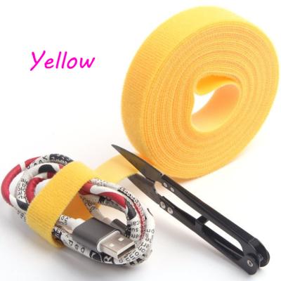 China Viable die cut back to back adjustable double side strap reusable hook and loop tape fastener for sale