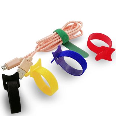 China Sustainable Rope Management Reusable Adjustable Back To Colored Back Attachment Hook And Loop Cleat for sale