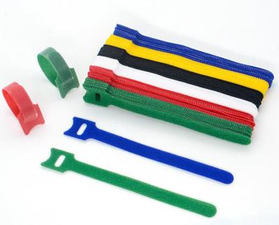 China Nylon Adjustable Hook And Loop Strap Power Line Computer Wire Cable Ties for sale